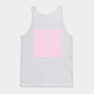 Pink Geometric Triangle Pattern Abstract Minimal Aesthetic Tank Top